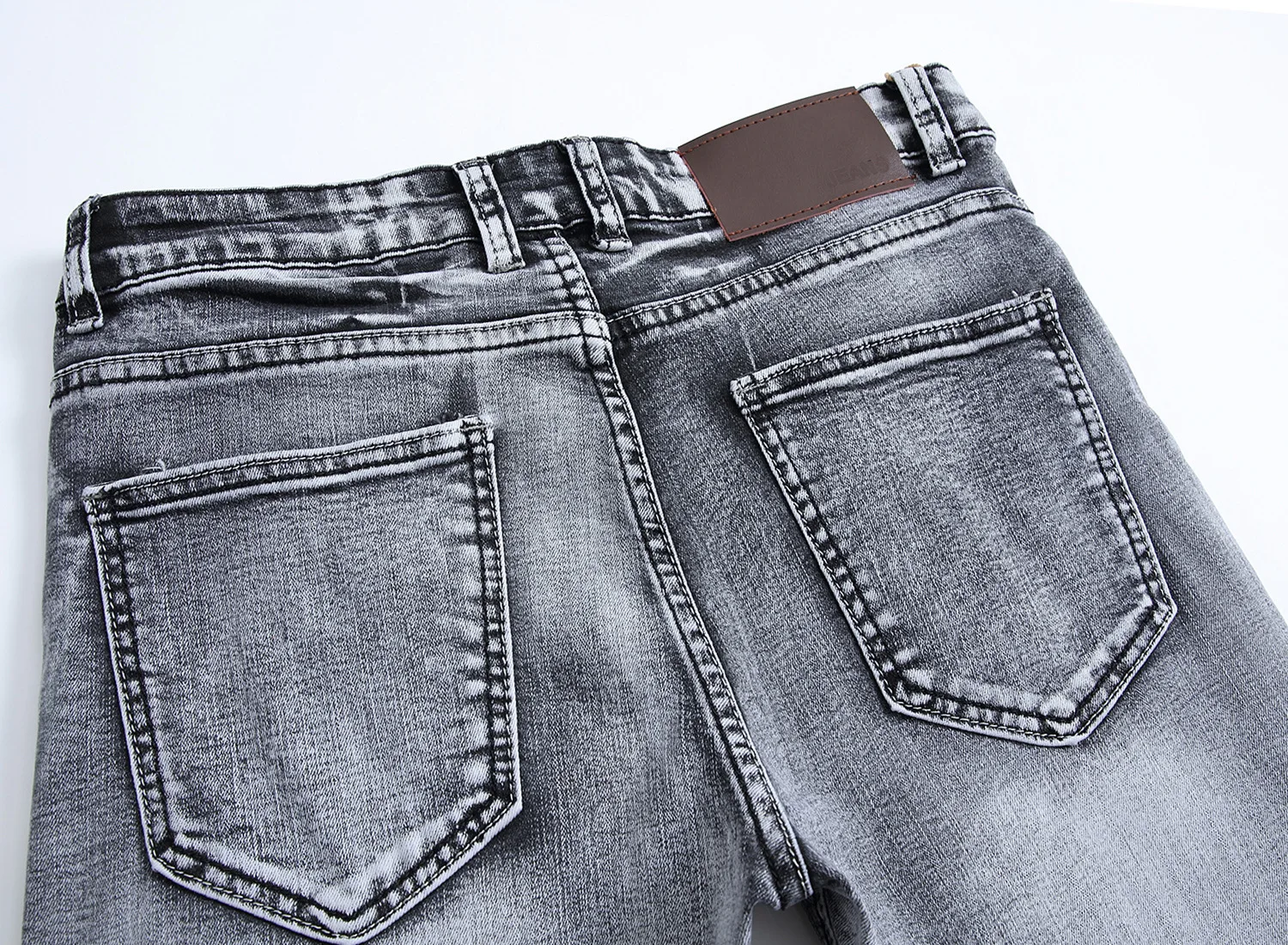 Yiquanyimei Лидер продаж Для мужчин S Джинсы для женщин серый повседневные джинсы Slim Средства ухода за кожей стоп Прямо Высокая эластичность Fit