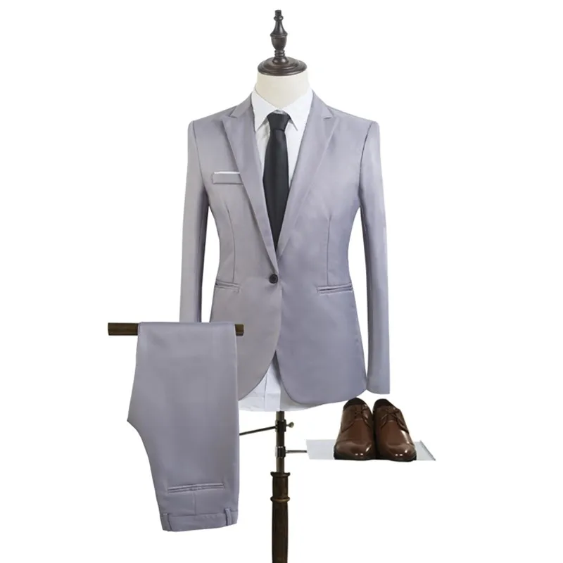 Mens Wedding fashion Brand Suits Tuxedo Set Slim Fit Man Suits Blazer Masculino hot sale Suit For Men Groom wedding dress Mens Wedding fashion Brand Suits Tuxedo Set Slim Fit Man Suits Blazer Masculino hot sale Suit For Men Groom wedding dress