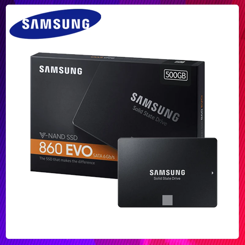 SSD SAMSUNG 860 EVO 500GB 1TB HD SSD hard drive HDD 2.5 Hard Disk SATA 250GB solid state hard drive for Laptop Desktop PC|Internal Solid State Drives| AliExpress