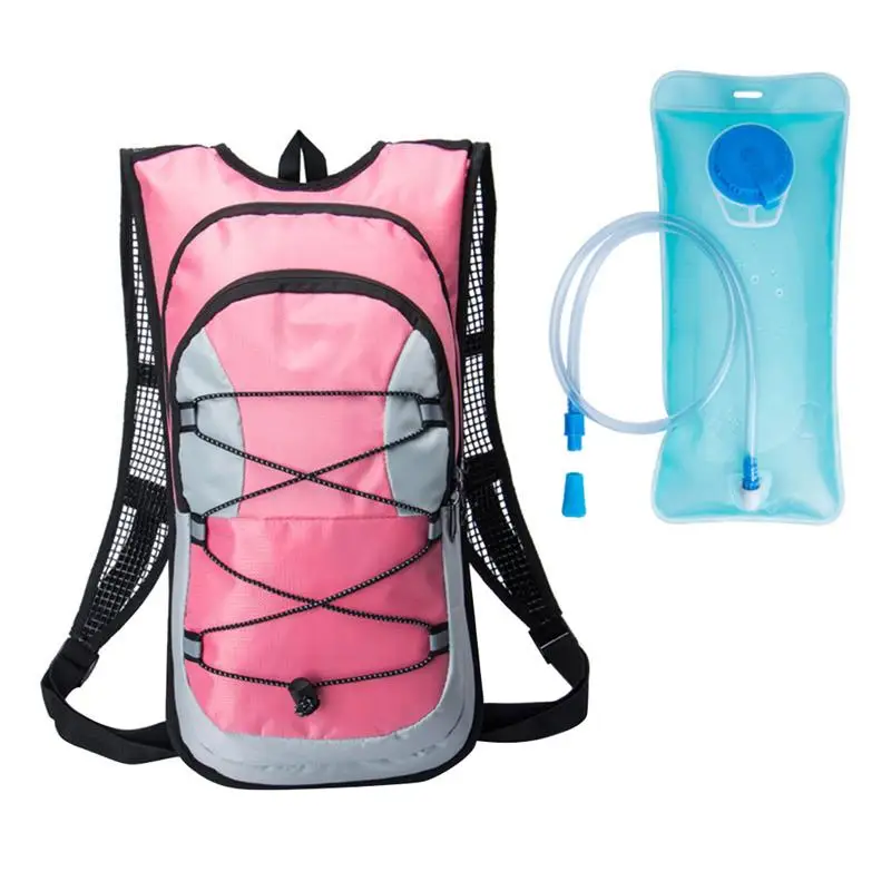 

Travel Backpack Hydration Rucksack Bag Bladder Bag Cycling Bicycle Bike/Hiking Climbing Pouch + 2L Hydration Bladder (Pink)