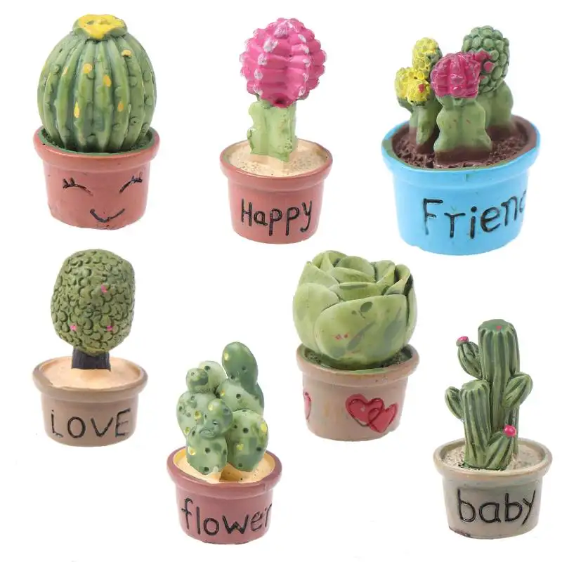 

1:12 Mini Succulent plants Home DecorMini Hot Sale Miniature Green Plant In Pot For Dollhouse Furniture Decoration