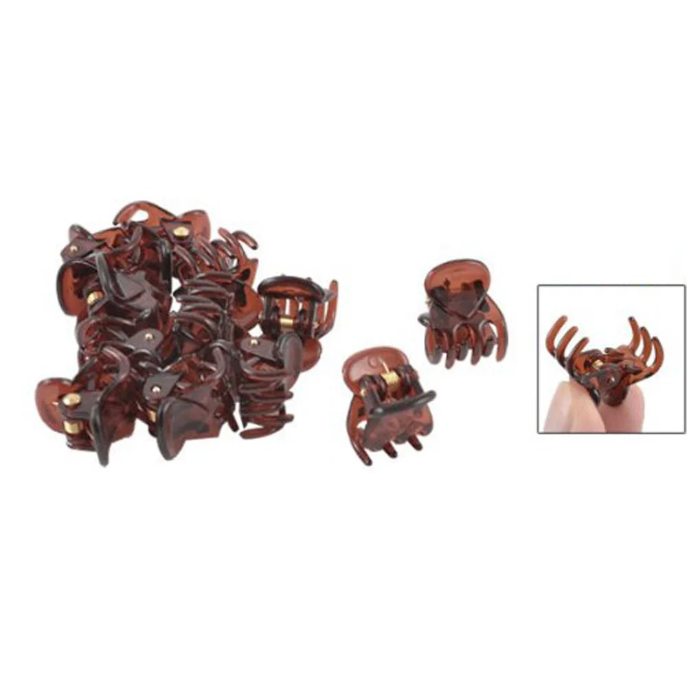 Hot Sale! 12Pcs Ladies/Girls' Spring Joint Plastic Mini Cute Hair Clamps Clips