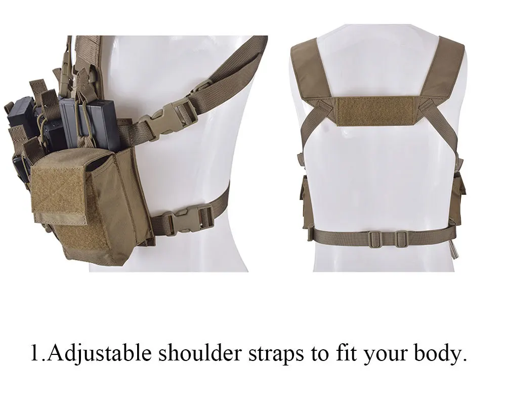 Emersongear D3CR боевой разгрузочный жилет Airsoft Охота жилет с облегченной модульной системой переноски снаряжения сумка просто тактический жилет Multicam черный WG EM7442
