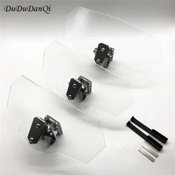 Motorcycle Windshield Airflow Adjustable Windscreen Extension Wind Deflector Unversal Decals For BMW KTM Puig Honda yamaha universal motorcycle windshield airflow adjustable windscreen extension deflector windshield spoiler small