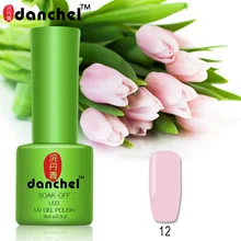 Danchel 9ml Soak-off Nail Gel Polish 79 Colors Soak Off Gel Top Base Coat Gel Lacquer Primer for Nail Art Manicure Set Shilak