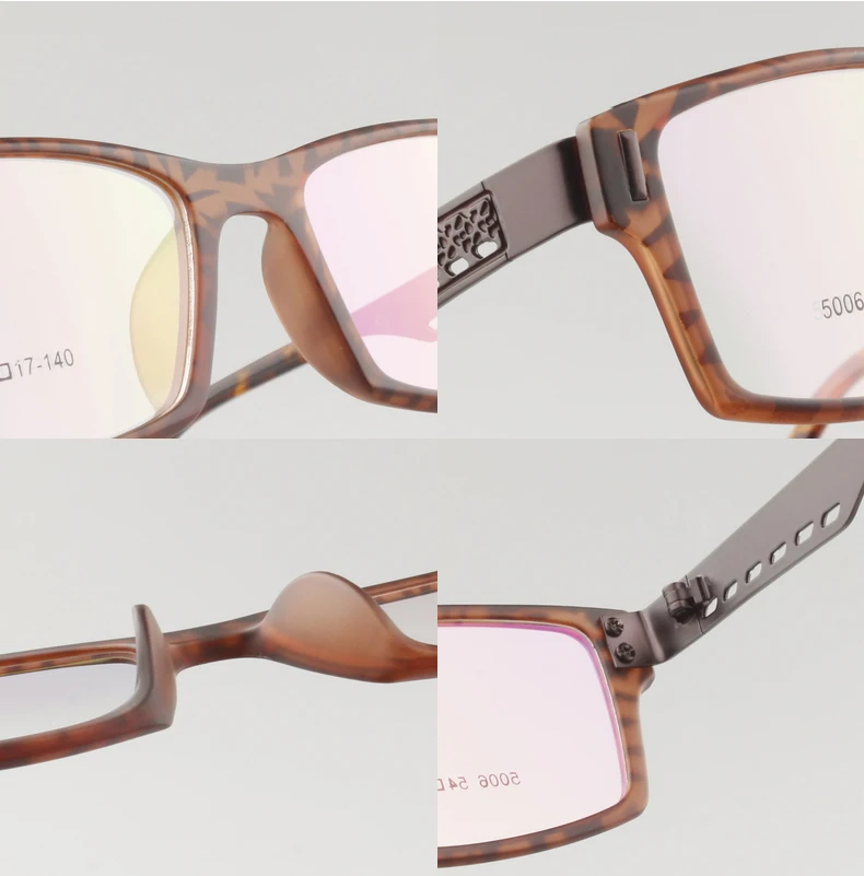 Прямоугольная полная Рамка обод/легкий вес/гибкие очки/Rxable очки/мужские очки/TR90 с металлом 5006