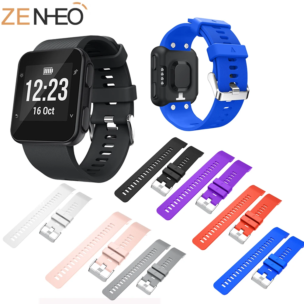 Ремешок спортивный для Garmin Forerunner 35 силиконовый браслет наручных часов