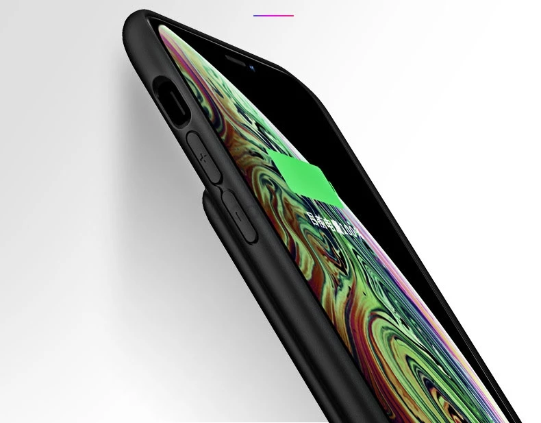 Жидкий силиконовый чехол для аккумулятора для iPhone XS Max чехол для зарядного устройства для iPhone XR противоударный мягкий внешний тонкий внешний аккумулятор чехол для зарядки