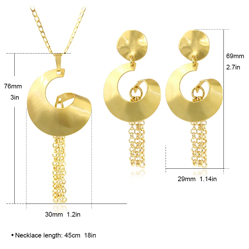 Sunny Jewelry милый романтический ювелирный набор с кисточками колье серьги кулон для
