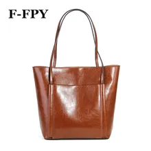 Новая женская Повседневная сумка из натуральной кожи, модная дамская Большая вместительная сумка для покупок, брендовая дизайнерская женская большая сумка на плечо