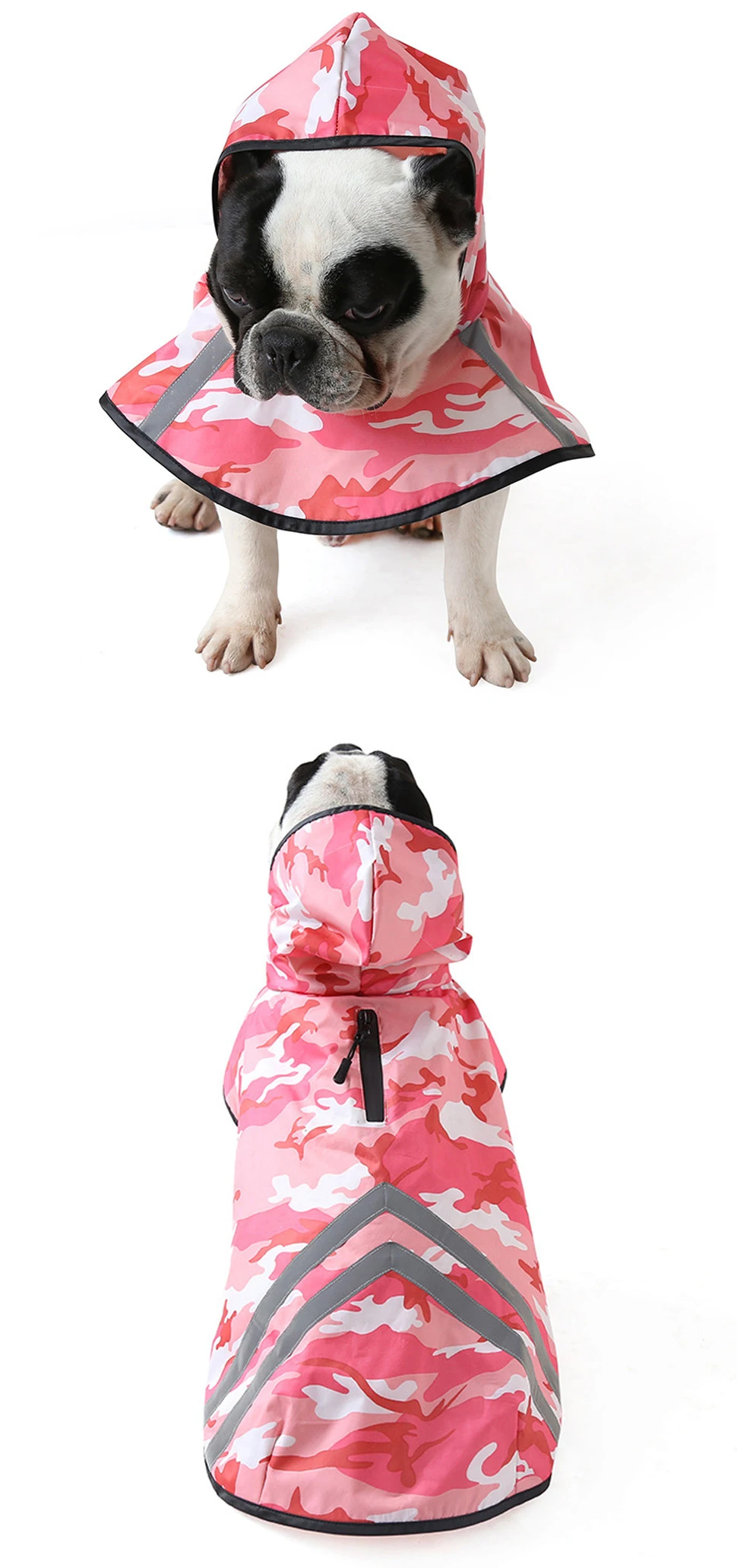 HEYPET модный дождевик для собак для маленьких собак, куртки, новинка, светоотражающий дождевик для маленьких, средних и больших собак, водонепроницаемый