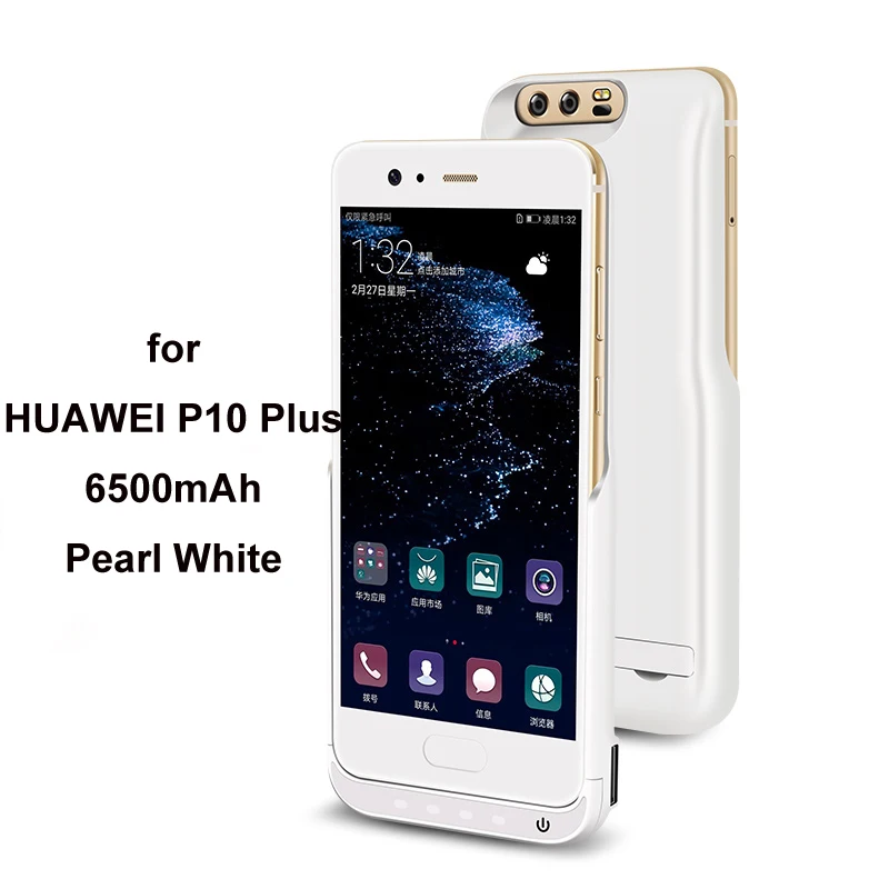 JLW 6500 mAh зарядное устройство корпус для Huawei P10 Plus Внешняя резервная батарея клип перезаряжаемый чехол для телефона для Huawei P10 Plus