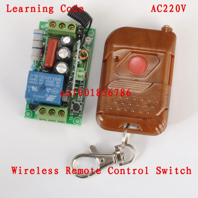 

220V 1CH RF Wireless Remote Switch Receiver&Transmitter Light Lamp LED SMD ON OFF Switch10A Relay Momenrary Toggle 315/433.92