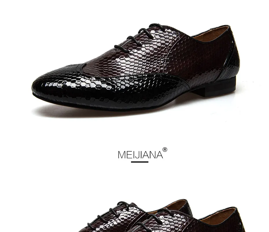 MeiJiaNa/мужские свадебные туфли из яловичного спилка; модные мужские официальные модельные туфли