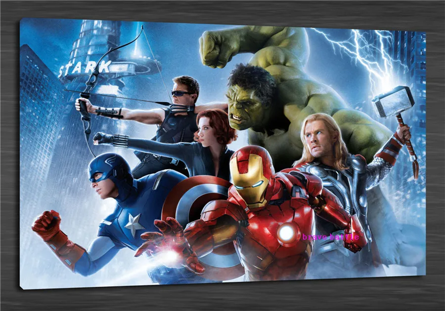 The Avengers Canvas Painting Print Living Room Home Decor Modern Wall