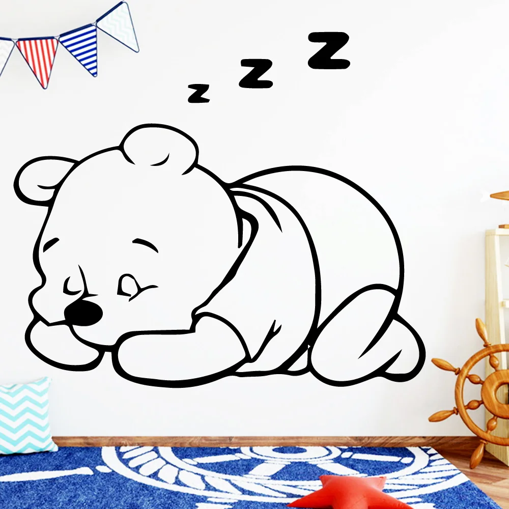

Wall Decal Winnie the Pooh Family Wall Stickers Mural Art Home Decor For Living Room Bedroom Wall Stickers Waterproof Wallpaper