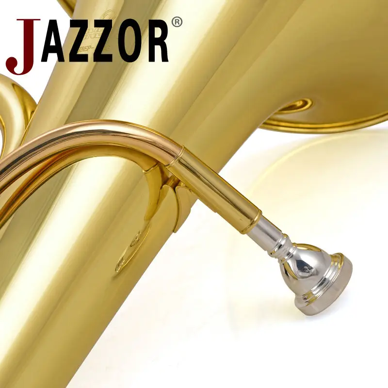 JAZZOR JBEP-1142 Профессиональный euphonium B плоский золотой лак латунный духовой инструмент с мундштуком и чехол