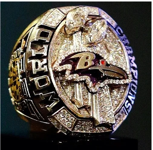 NFL 2012 Super Bowl Baltimore Ravens Championship Replica Ring size 10 | Украшения и аксессуары