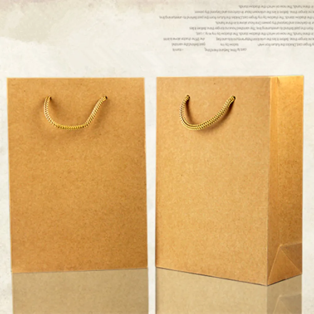 18 24 7cm Kraft Paper Tote Ping Bag Garment Cosmetic Party Gift 18 24 7cm Kraft Paper Tote Ping Bag Garment Cosmetic Party Gift Ng Bags With Handle Retail Packaging Pouch For Boutique In Wring