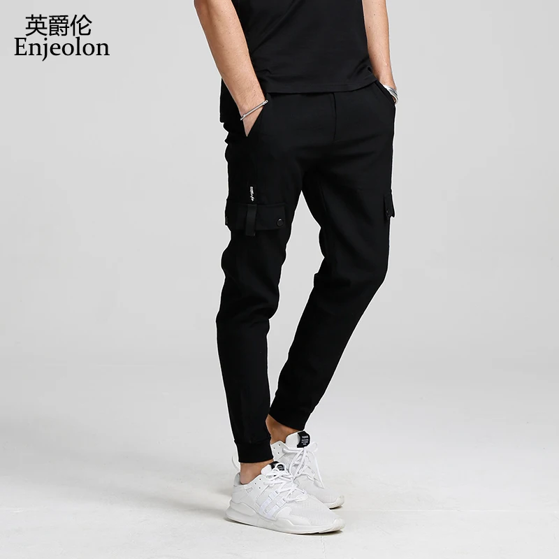 

Enjeolon brand spring sweatpants men long trousers pants high-quality pants males fashion Causal clothes plus size 3XL KZ6159