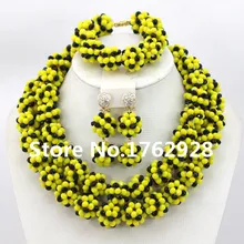 Уникальные разноцветные индийское свадебное ювелирное изделие комплект мода комплект украшений для вечеринки, нигерийские Свадебные бусы