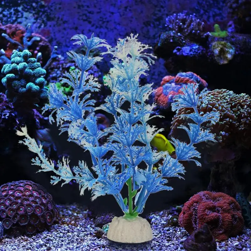 

Simulation Plastic Water Grass Artificial Plants Snowflake Aquarium Decor artificial underwater water grass viewing decorations