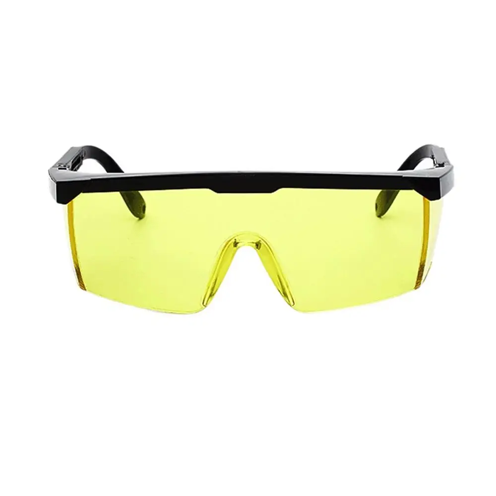 Laser Protect Safety Glasses PC Eyeglass Welding Laser Eyewear Eye Protective Goggles Unisex Black Frame Lightproof Glasses - Color: Yellow color