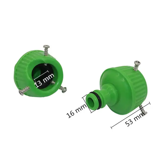 2Pcs Universal Water Faucet Adapter with Fastening Bolt Garden Watering 16-22mm Tap Pipe Snap Connector Irrigation Tube Fitting 2