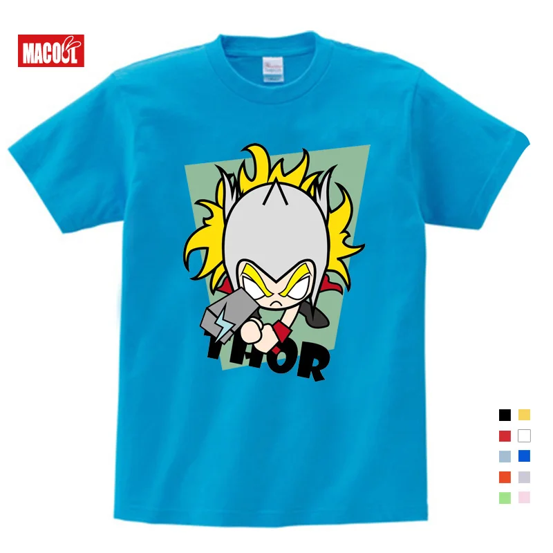 2019 Boy TShirt Superman Batman Captain America The Flash Marvel Movie Men Cosplay Girls T-Shirts Gifts for Children's Birthday