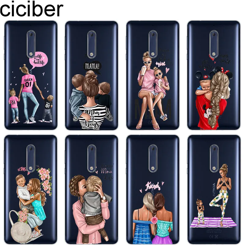 

ciciber Super Mom For Nokia 8 7 7.1 6 6.1 5 5.1 3 3.1 2 2.1 1 Plus Sirocco Cover Clear Soft TPU For Nokia X7 X6 X5 X3 Phone Case