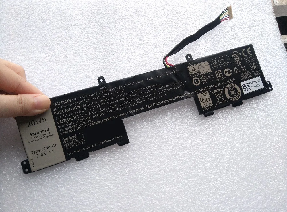 

20wh TM9HP FRVYX Laptop Battery For DELL Latitude 13 7350 Series Tablet