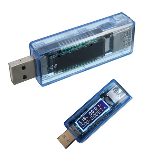 

USB Volt Current Voltage Tester 4V-20V 0-3A USB Charger Power Battery Capacity Tester Voltage Current Meter Power Bank