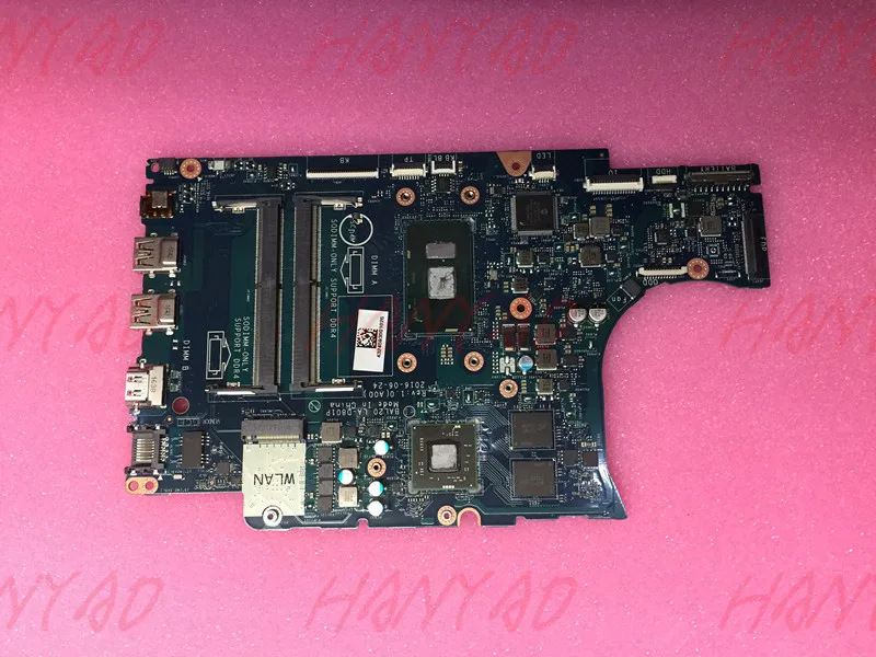 

For DELL 5567 5767 Laptop Motherboard CN-0KFWK9 0KFWK9 With i7 cpu Processor BAL20 LA-D801P DDR4 100% Tested Fast Ship