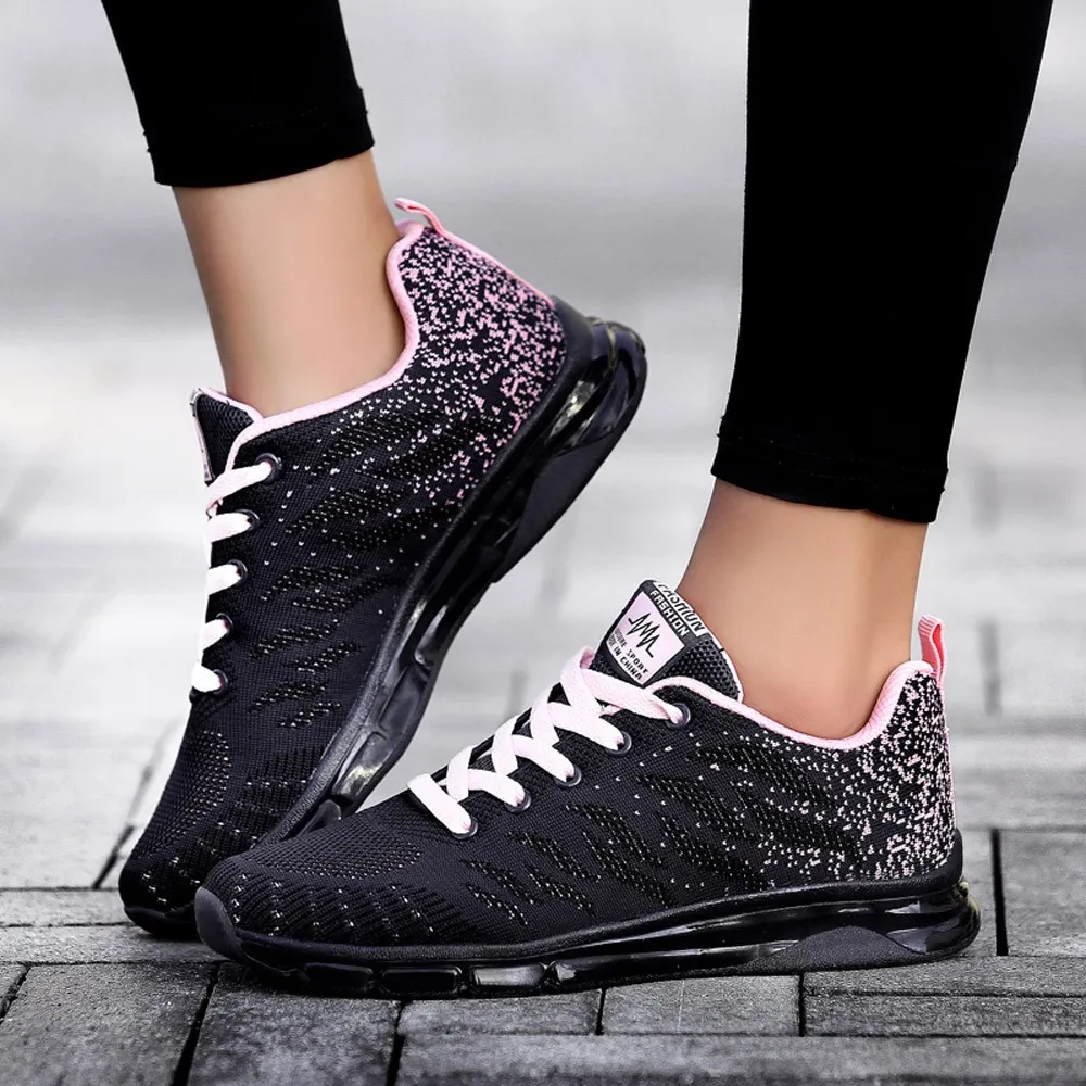 

KANCOOLD Woven Shoes Air Cushion Student Net Running Sneakers Leisure Wear-resistant Basic Slip Comfortable Shoes