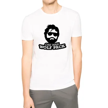 

Loo Show Mens One Man Wolf Pack Casual T-Shirts Men Tee