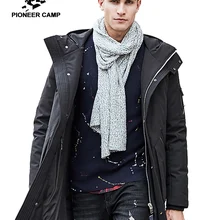 Пионерский лагерь русский толстая зимняя куртка-пуховик мужские теплая новая модная брендовая одежда наивысшего качества длинные пуховики для мужчин 90% белый утиный пух 611607B
