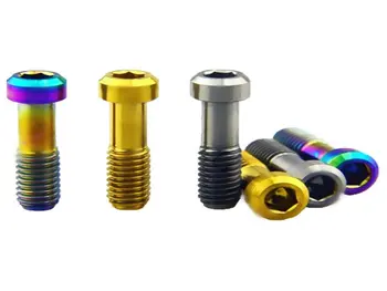 

6pcs for Avid fr5 fr7 Brake Crank Ride Modification Screws m6 Gold Color Ti Bolt Titanium Bolt DIY Titanium Screws Ti Fastener