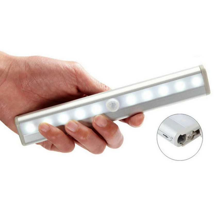 

LED nfrared Motion Detector Wireless Sensor Lighting Closet Night Battery Lamp Cabinet Wardrobe Light night light