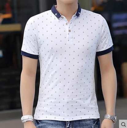 Men's T shirt Lapel summer half sleeve 