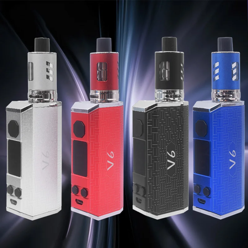 

100w Kit 2600mah Battery LED Screen Electronic Cigarette Metal Body Spray Atomizer Box Mod Vaporizer Smoke Shisha Pen Hookah KIT