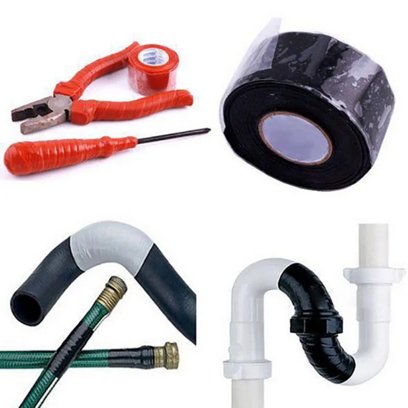 

1.5/3M Universal Waterproof Black Silicone Repair Tape Bonding Home Water Pipe Repair Tape Tools Strong Pipeline Seal Repair Tap