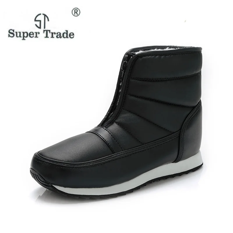 

ST SUPER TRADE Winter Lovers Snow Boots ladies Round Toe Ankle Snowboots Women Non-Slip Warm Plush Boots Women Shoes