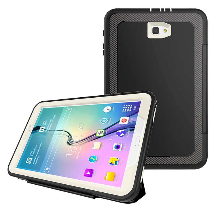 Роскошный чехол для samsung Galaxy Tab A a6 10,1 SM-T580 SM-T585 T580 T585 трехслойный Умный Магнитный кожаный чехол+ пленка+ стилус