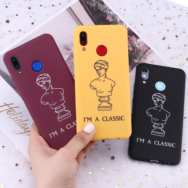 For Samsung S8 S9 S10 S10e S20 Plus lite Note 8 9 10 A7 A8 Venus De Milo Sculpture Classic Girl Silicone Phone Case Fundas |