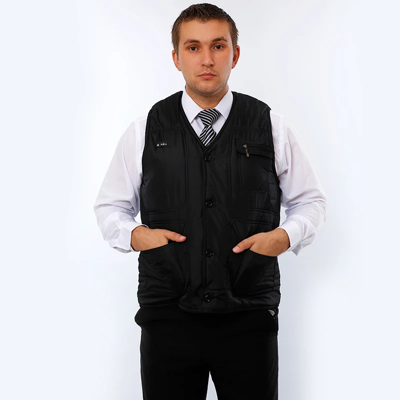 

Winter Vest For Men Winter Coats Male's Double Face 100%Wool Vest New Thick Real Sheepskin Lining Genuine Fur Sleeveless Jackets