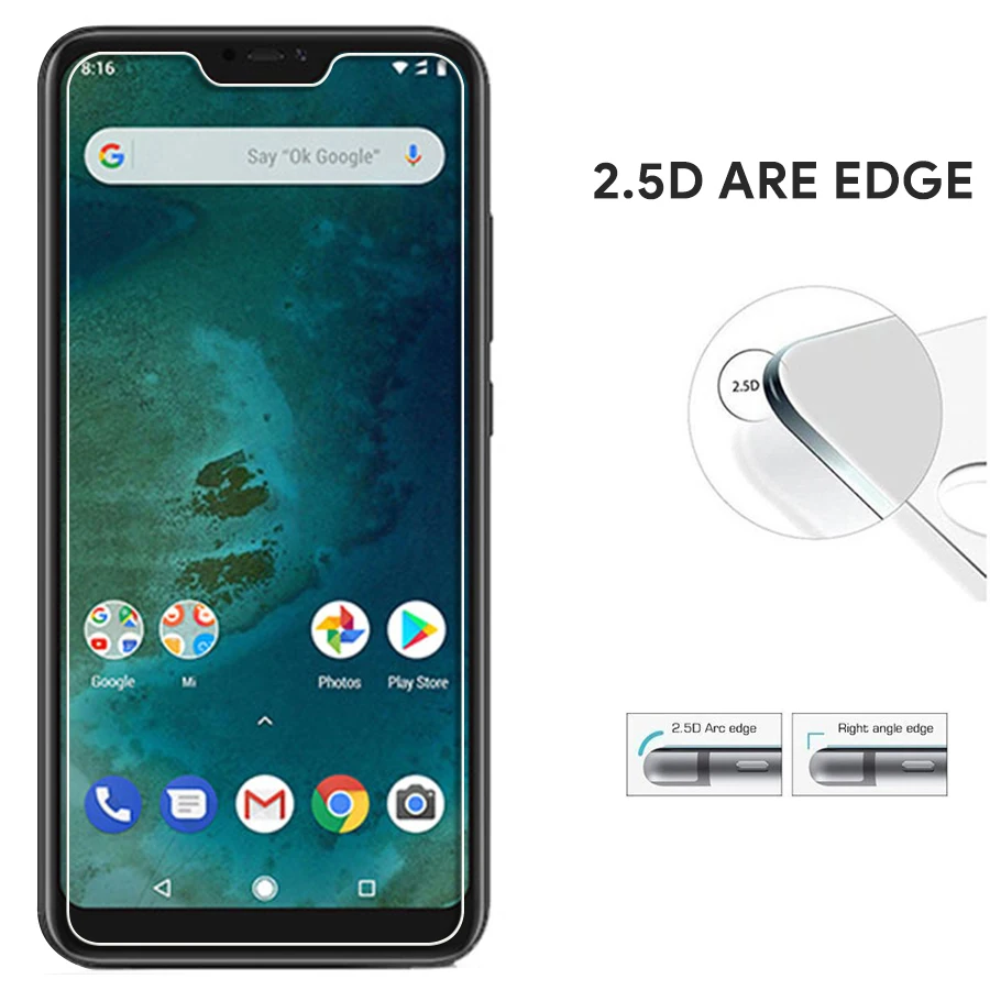 2-5D-0-26mm-9H-Tempered-Glass-for-Xiaomi-Pocophone-F1-Mi-Redmi-S2-A1-6X