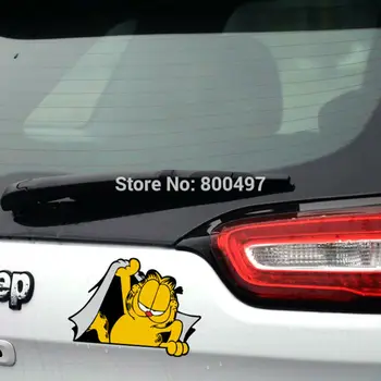 

10 x Funny Car Styling Garfield Car Sticker Decal Bumper Stickers Whole Body Decal for Tesla Chevrolet VW Mazda Honda Kia Lada