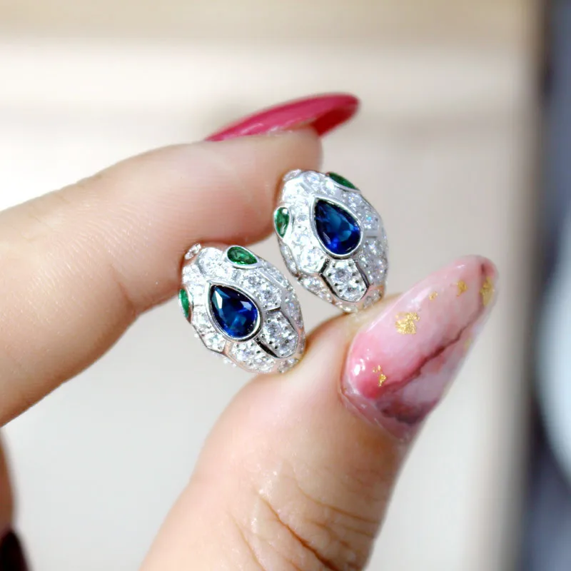 

2019 New Arrival Fashion Designer Sparkling Dangle Earrings Pure 925 Sterling Silver Trendy Bijoux