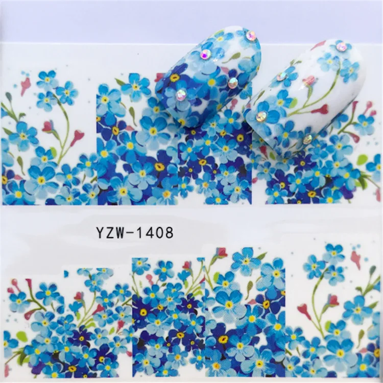 

2018 New, Watermark Stickers, Flowers, Small Fresh Nail Stickers, Nail Stickers. Hot Selling Style