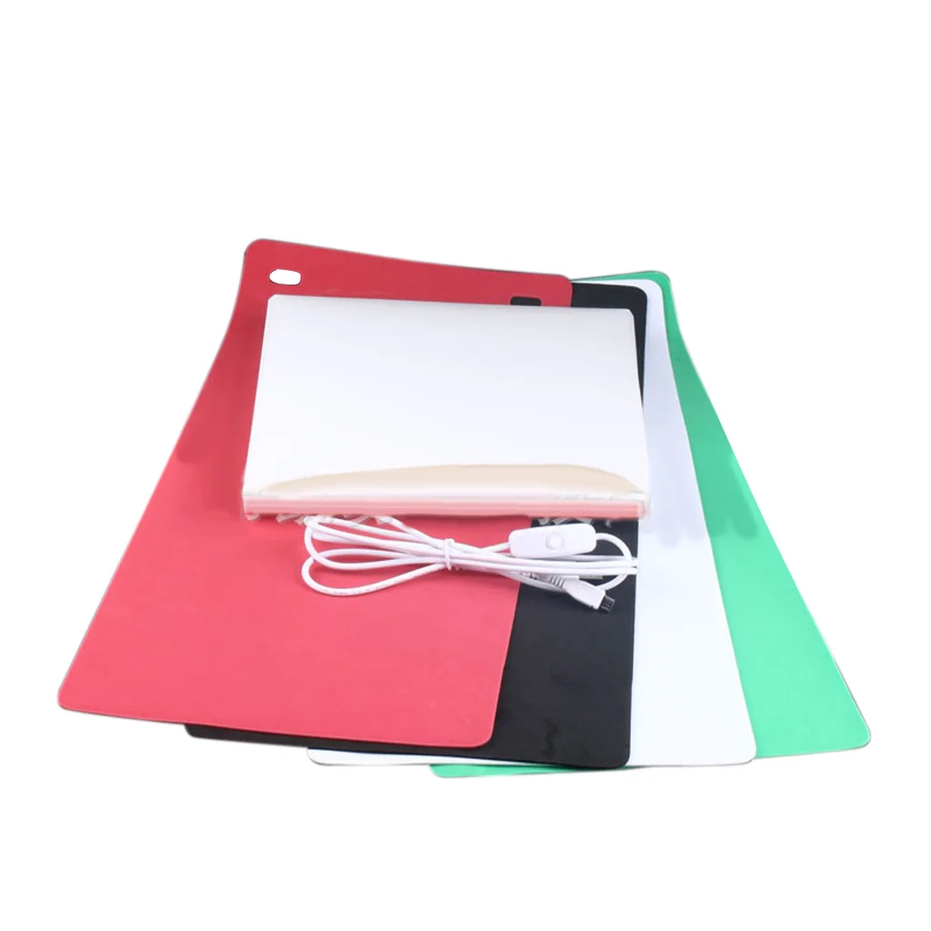 Light Room Photo Studio 9 inch Photography Lighting Tent Backdrop Cube Mini Box with 4 Backdrops